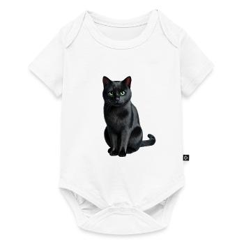 Black cat - Baby Premium short-sleeve bodysuit - white - Front