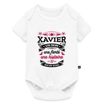 XAVIER UN NOM UNE FIERTÉ AUCUN RIVAL - Body à manches courtes Premium Bébé - blanc - Devant