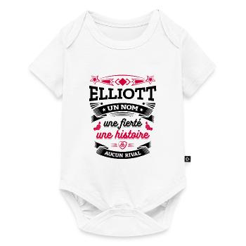 ELLIOTT UN NOM UNE FIERTÉ AUCUN RIVAL - Body à manches courtes Premium Bébé - blanc - Devant