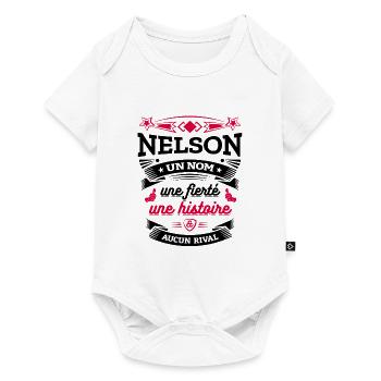 NELSON UN NOM UNE FIERTÉ AUCUN RIVAL - Body à manches courtes Premium Bébé - blanc - Devant