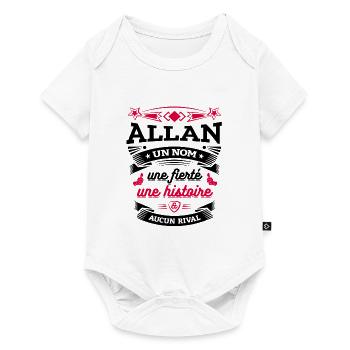 ALLAN UN NOM UNE FIERTÉ AUCUN RIVAL - Body à manches courtes Premium Bébé - blanc - Devant
