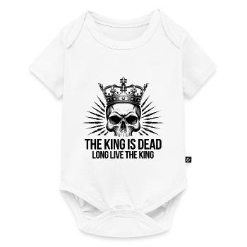 The King is Dead long live the King Statement - Baby Premium short-sleeve bodysuit - white - Front