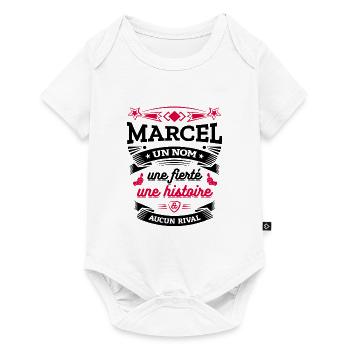 MARCEL UN NOM UNE FIERTÉ AUCUN RIVAL - Body à manches courtes Premium Bébé - blanc - Devant