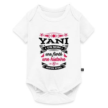 YANI UN NOM UNE FIERTÉ AUCUN RIVAL - Body à manches courtes Premium Bébé - blanc - Devant