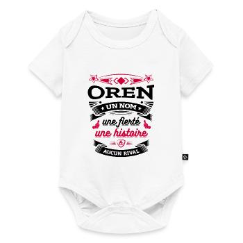 OREN UN NOM UNE FIERTÉ AUCUN RIVAL - Body à manches courtes Premium Bébé - blanc - Devant