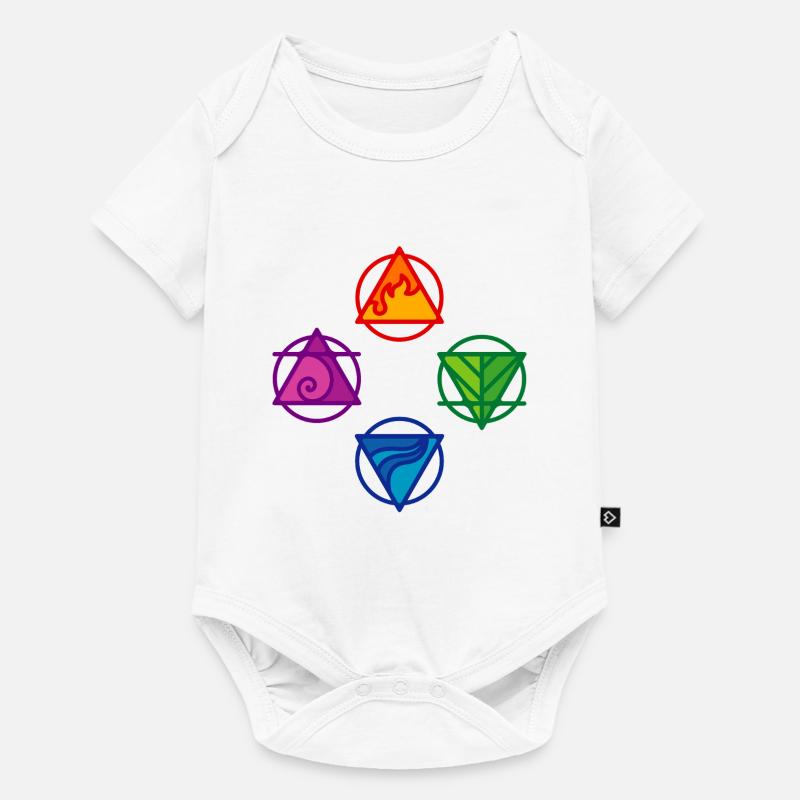 4 ELEMENTE - Baby Premium Kurzarmbody - Weiß