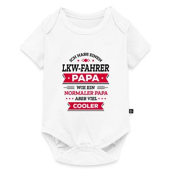 LKW-FAHRER PAPA: GEBURTSTAG WEIHNACHTEN VATERTAG - Baby Premium Kurzarmbody - Weiß - Vorne