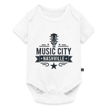 Music City Nashville Guitar Tennessee - Baby Premium short-sleeve bodysuit - white - Front