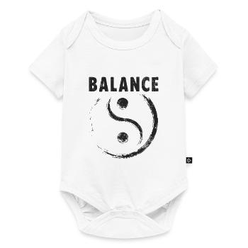 Yin and Yang Balance - Baby Premium short-sleeve bodysuit - white - Front