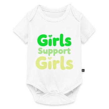 Filles Soutien Filles Déclaration Amitié - Body à manches courtes Premium Bébé - blanc - Devant