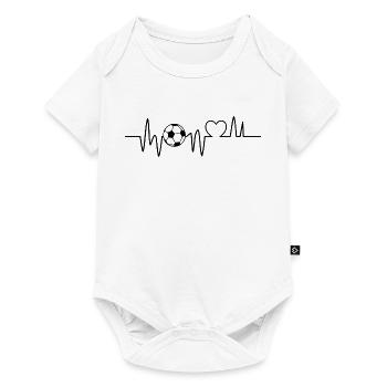 Football Heartbeat Football Football Football - Body à manches courtes Premium Bébé - blanc - Devant