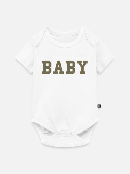 BABY – College Style Statement - Baby Premium Kurzarmbody - Weiß