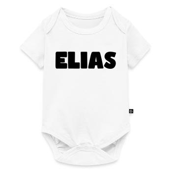 Nom d’Elias - Body à manches courtes Premium Bébé - blanc - Devant