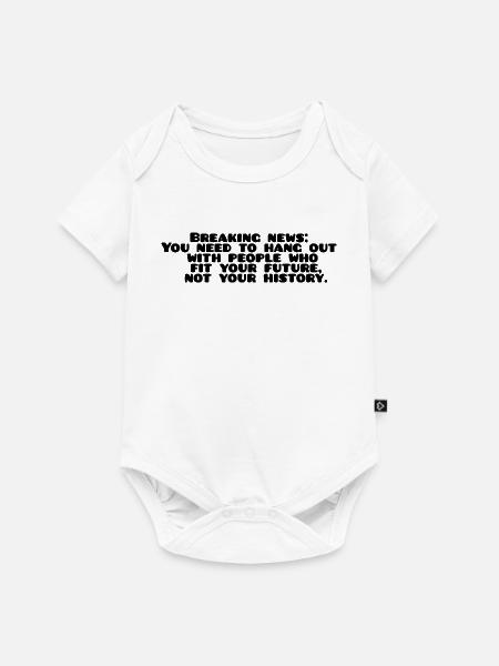 Motivierender Spruch  - Baby Premium Kurzarmbody - Weiß