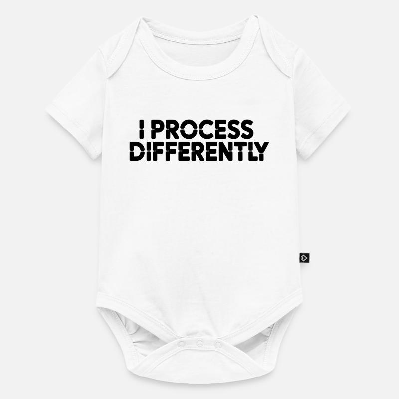 I process differently - Baby Premium short-sleeve bodysuit - white