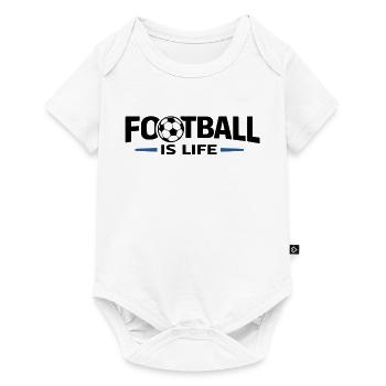 Le football, c’est la vie - Body à manches courtes Premium Bébé - blanc - Devant