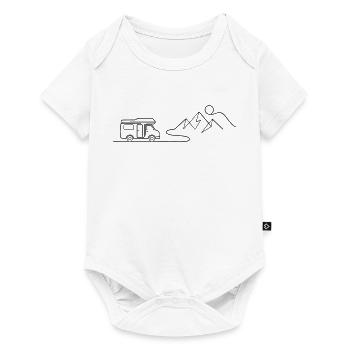 Camper Mountains Mountains Tour - Baby Premium short-sleeve bodysuit - white - Front