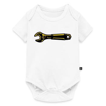 Wrench Tool Mechanic Screwdriver - Baby Premium short-sleeve bodysuit - white - Front
