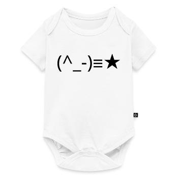 Clin d’œil (^_-) ≡ ★ clin d’œil - Body à manches courtes Premium Bébé - blanc - Devant