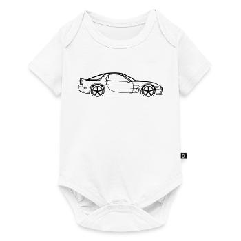 RX‑7 Line Silhouette – JDM Performance Art - Baby Premium Kurzarmbody - Weiß - Vorne