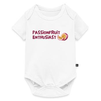 Passionsfrucht Enthusiast - Baby Premium Kurzarmbody - Weiß - Vorne