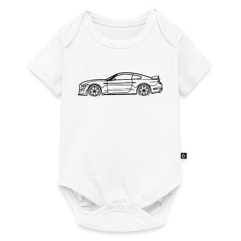 GT500 Line Silhouette – Muscle Performance Art - Baby Premium Kurzarmbody - Weiß - Vorne