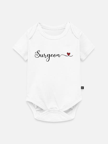 Chirurg Herz - Baby Premium Kurzarmbody - Weiß