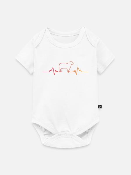 Schaf, Herzschlag, Schaf, Schaf. - Baby Premium Kurzarmbody - Weiß