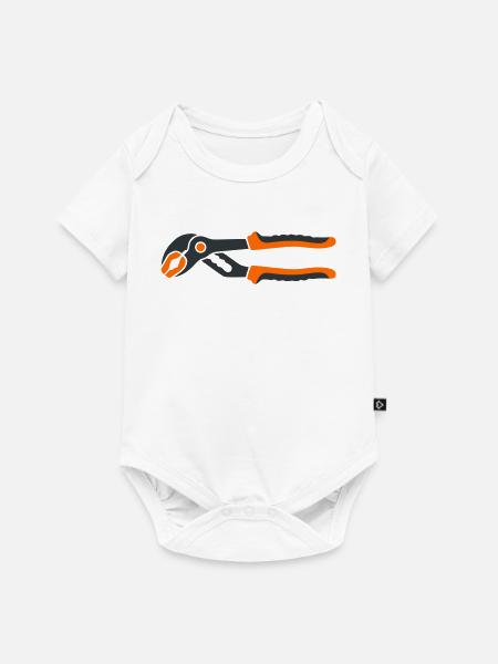 Rohrzange Werkzeug Grafik - Baby Premium Kurzarmbody - Weiß