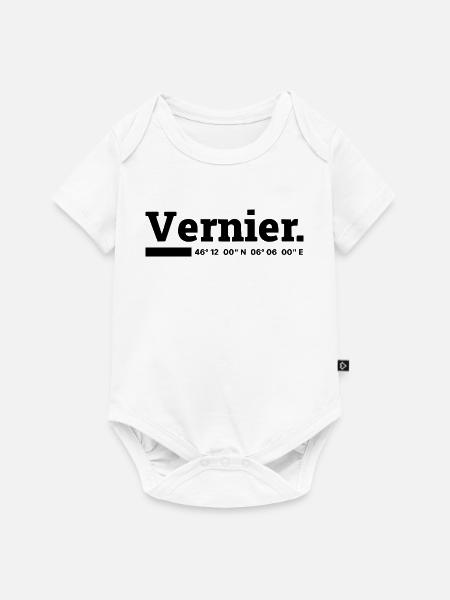 Vernier Koordinaten - Baby Premium Kurzarmbody - Weiß
