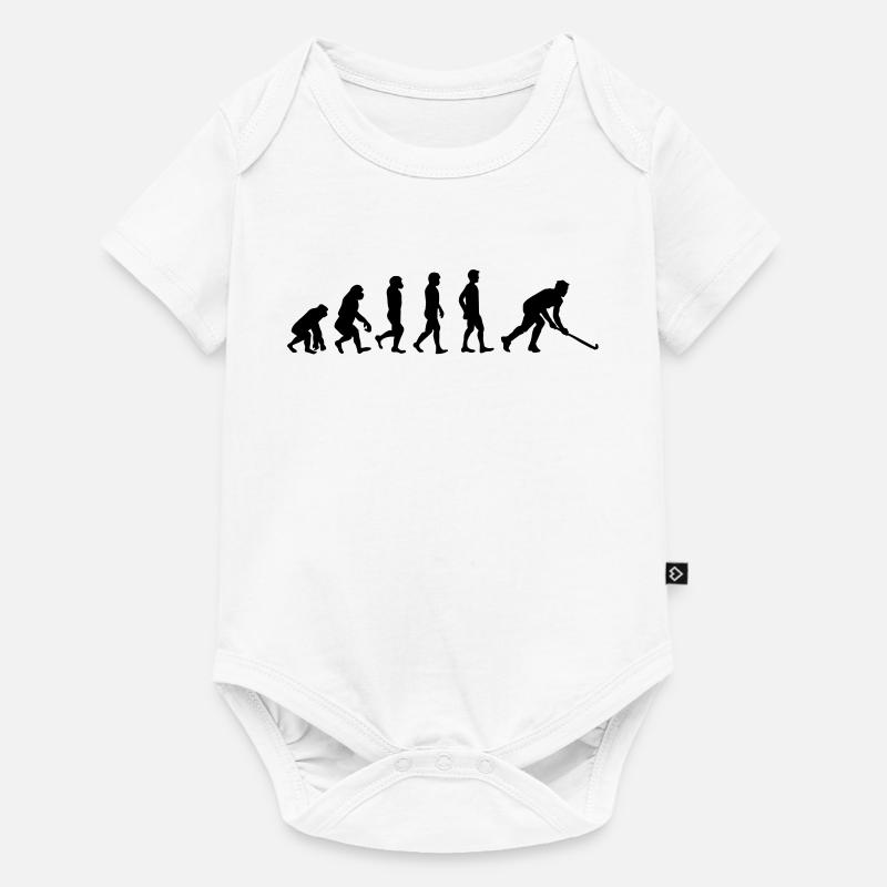 Evolution de floorball - Body à manches courtes Premium Bébé - blanc