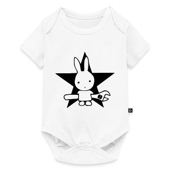 Bunny KFZ - Baby Premium Kurzarmbody - Weiß - Vorne
