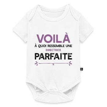 Une Directrice parfaite cadeau - Body à manches courtes Premium Bébé - blanc - Devant