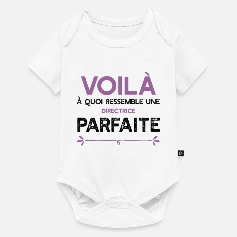 Une Directrice parfaite cadeau - Body à manches courtes Premium Bébé - blanc