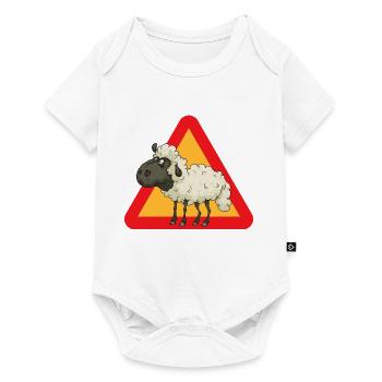 Schaf - Baby Premium Kurzarmbody - Weiß - Vorne