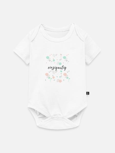 einzigartig - Baby Premium Kurzarmbody - Weiß