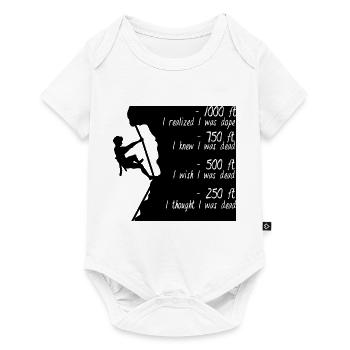 Klettern - Bergsteiger - Geschenkidee - Baby Premium Kurzarmbody - Weiß - Vorne