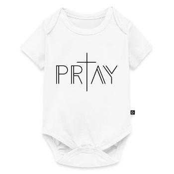 Priez la croix chrétienne - Jésus nous aime - Body à manches courtes Premium Bébé - blanc - Devant