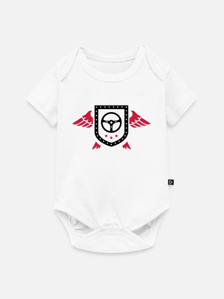 Pilot / Auto / LKW / Quad - Baby Premium Kurzarmbody - Weiß