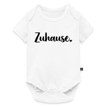 Zuhause Herz - Baby Premium Kurzarmbody - Weiß - Vorne