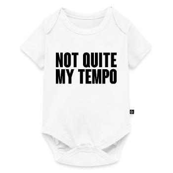 Nicht ganz mein Tempo Whiplash Zitat - Baby Premium Kurzarmbody - Weiß - Vorne