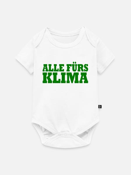 Alle fürs klima - Baby Premium Kurzarmbody - Weiß