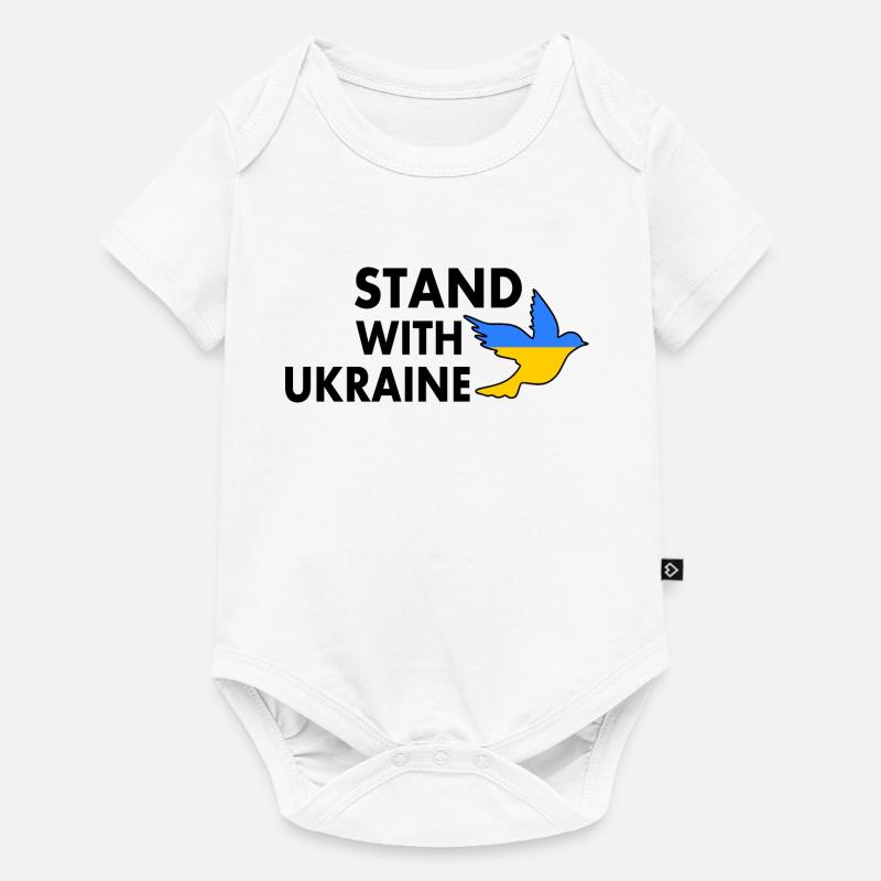 stand with ukraine - Body à manches courtes Premium Bébé - blanc
