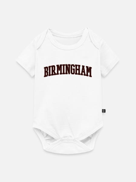 Birmingham Arch Schriftzug - Baby Premium Kurzarmbody - Weiß