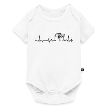 Photographie Life Line - Body à manches courtes Premium Bébé - blanc - Devant