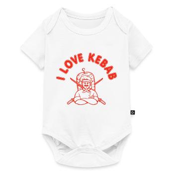 I love Kebab Grill - Baby Premium short-sleeve bodysuit - white - Front