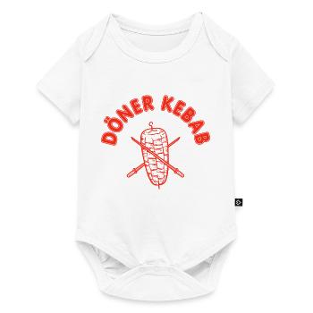 Döner Kebab Grill - Baby Premium Kurzarmbody - Weiß - Vorne
