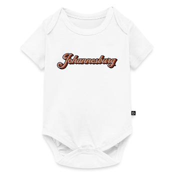 Johannesburg Retro Script - Baby Premium Kurzarmbody - Weiß - Vorne