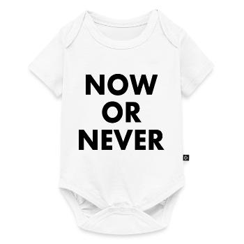 Now or never - Baby Premium Kurzarmbody - Weiß - Vorne