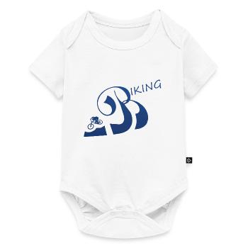 Biking - Baby Premium Kurzarmbody - Weiß - Vorne